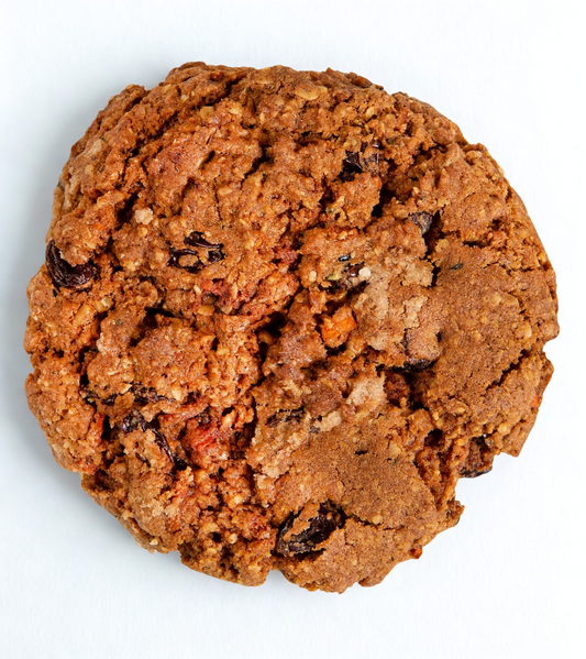 "Golden Harvest Bliss Cookie: A Wholesome Fusion of Spice & Sweetness"